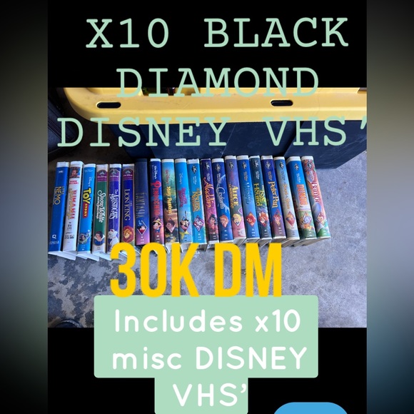 RARE BLACK DIAMOND EDITION DISNEY VHS’ - Picture 3 of 3